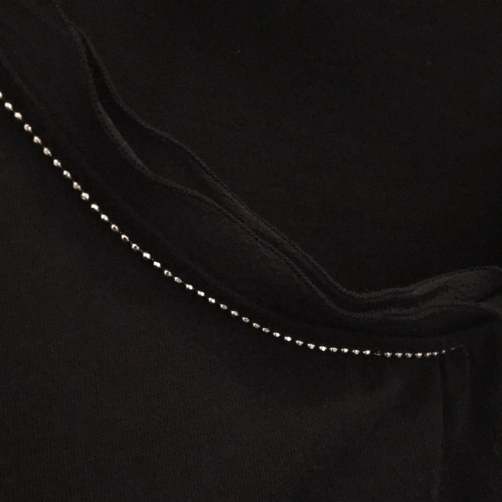 J. Jill black tank with silver embellishments - Picture 2 of 4